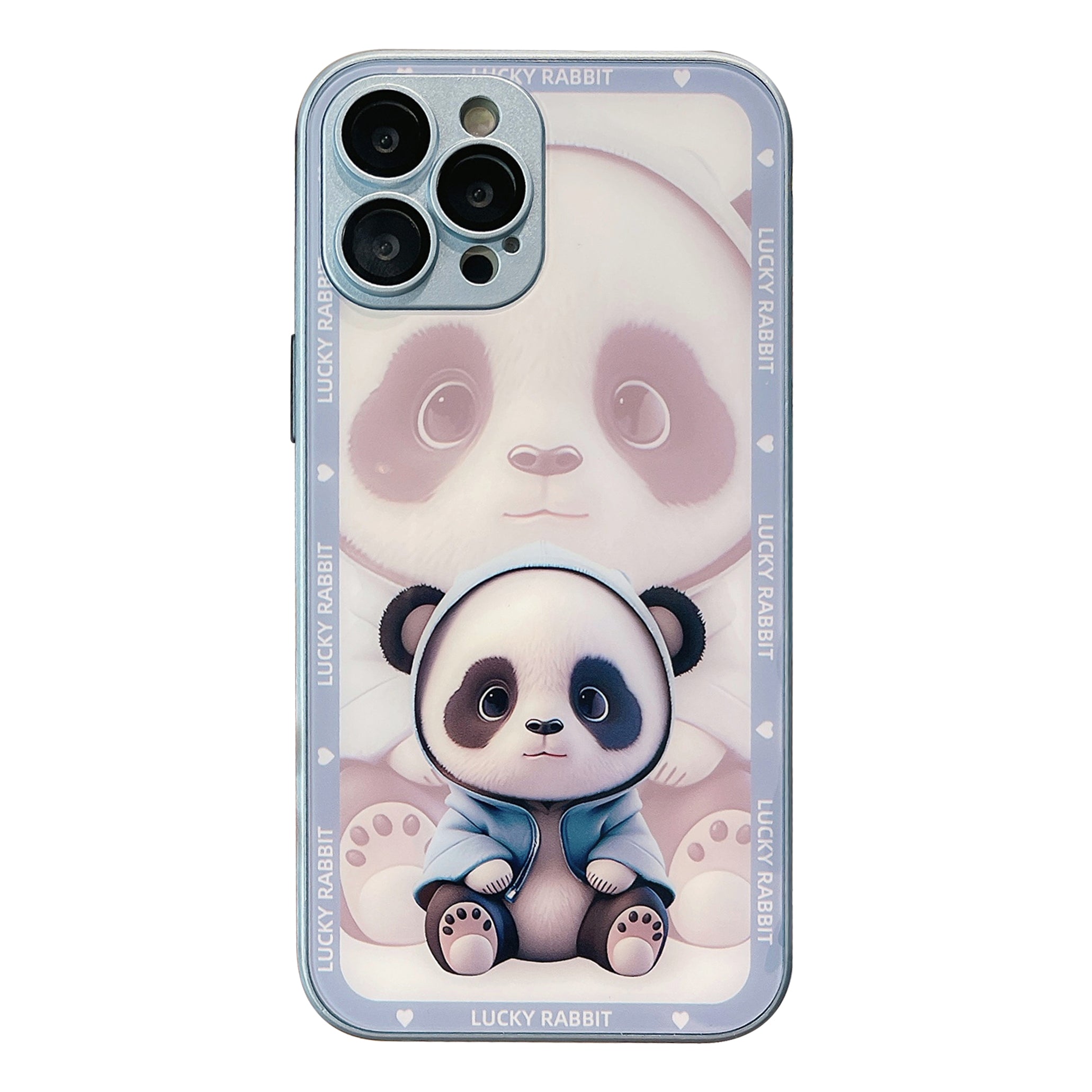 For iPhone 13 Pro Tempered Glass TPU Anti-Scratch Phone Case Shadow Panda Pattern Printing Cover with Lens Film For iPhone 13 Pro Tempered Glass TPU Anti-Scratch Phone Case Shadow Panda Pattern Printing Cover with Lens Film